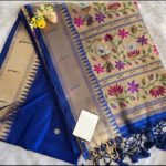 Jamdani Silk Saree with Muniya Border & Paithani Pallu