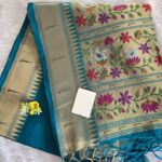Jamdani Silk Saree with Muniya Border & Paithani Pallu