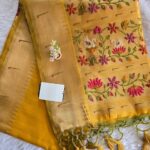 Jamdani Silk Saree with Muniya Border & Paithani Pallu