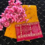 Bandhani Saree - Yellow