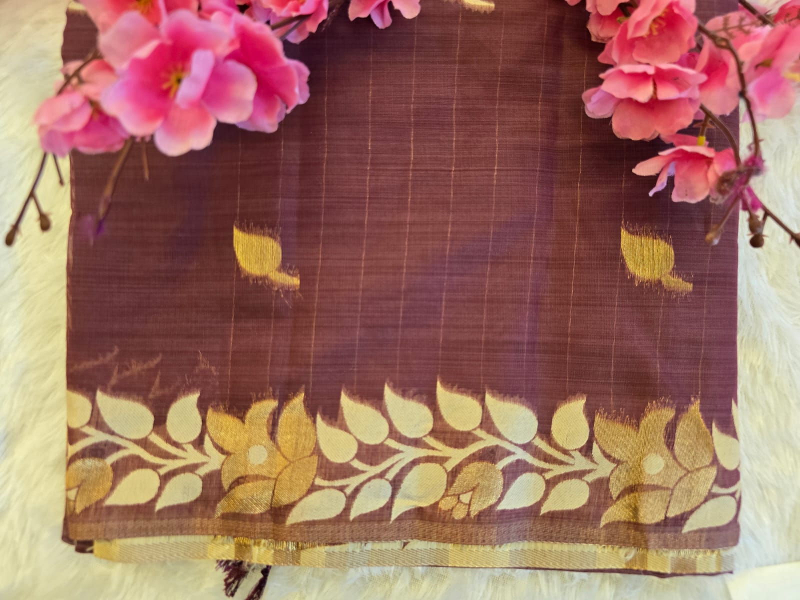 4f3368b9-4438-400d-bb4f-70b92b454c06 Soft Shinny Fabric Saree 9 - Image 1