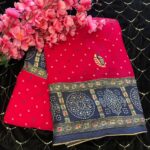 Bandhani Saree - Red