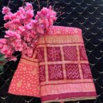 Bandhani Saree - Pink