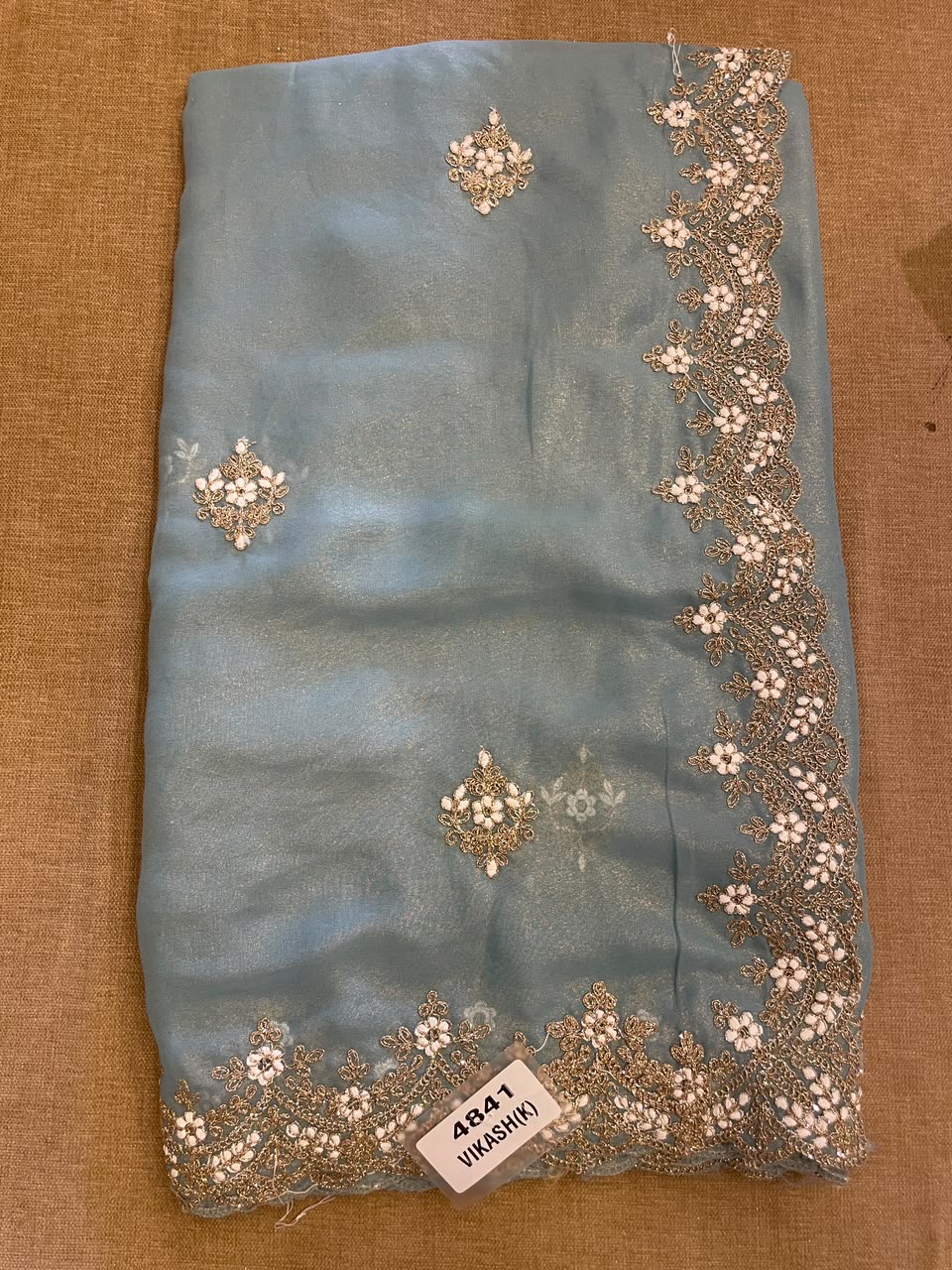 8bf5941d-4ab5-482e-8887-0ac60f851cea Designer Saree - Blue - Image 1