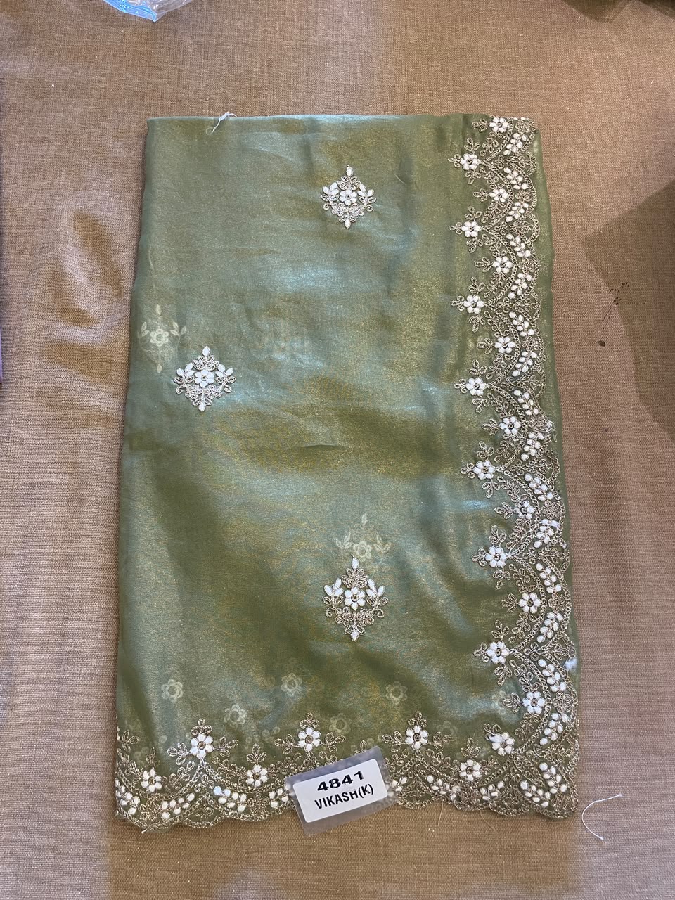 WhatsApp Image 2026-06-08 at 2.48.02 AM (2) Designer Saree - Green - Image 1