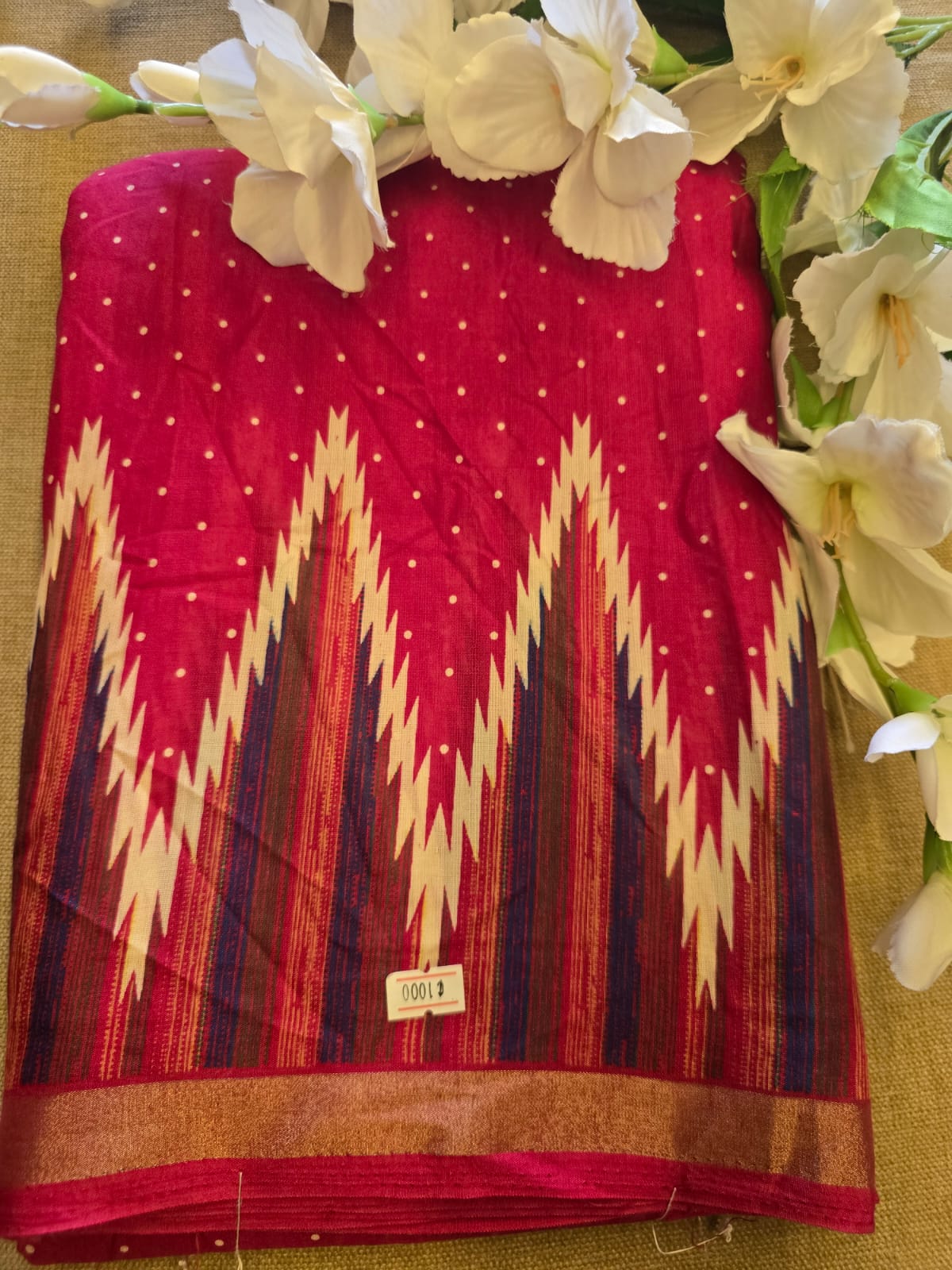 WhatsApp Image 2026-06-22 at 5.50.58 PM Soft Mal Cotton Temple Border Saree 1 - Image 1