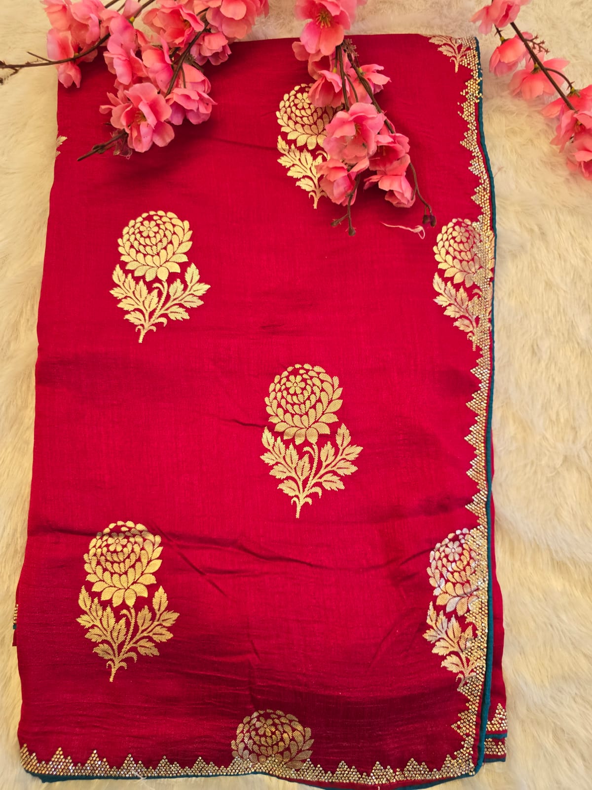 c2f7c024-7d3e-43a3-94f9-cc9e9976ba6c Dolla Soft Zarkar Border Saree 2 - Image 1