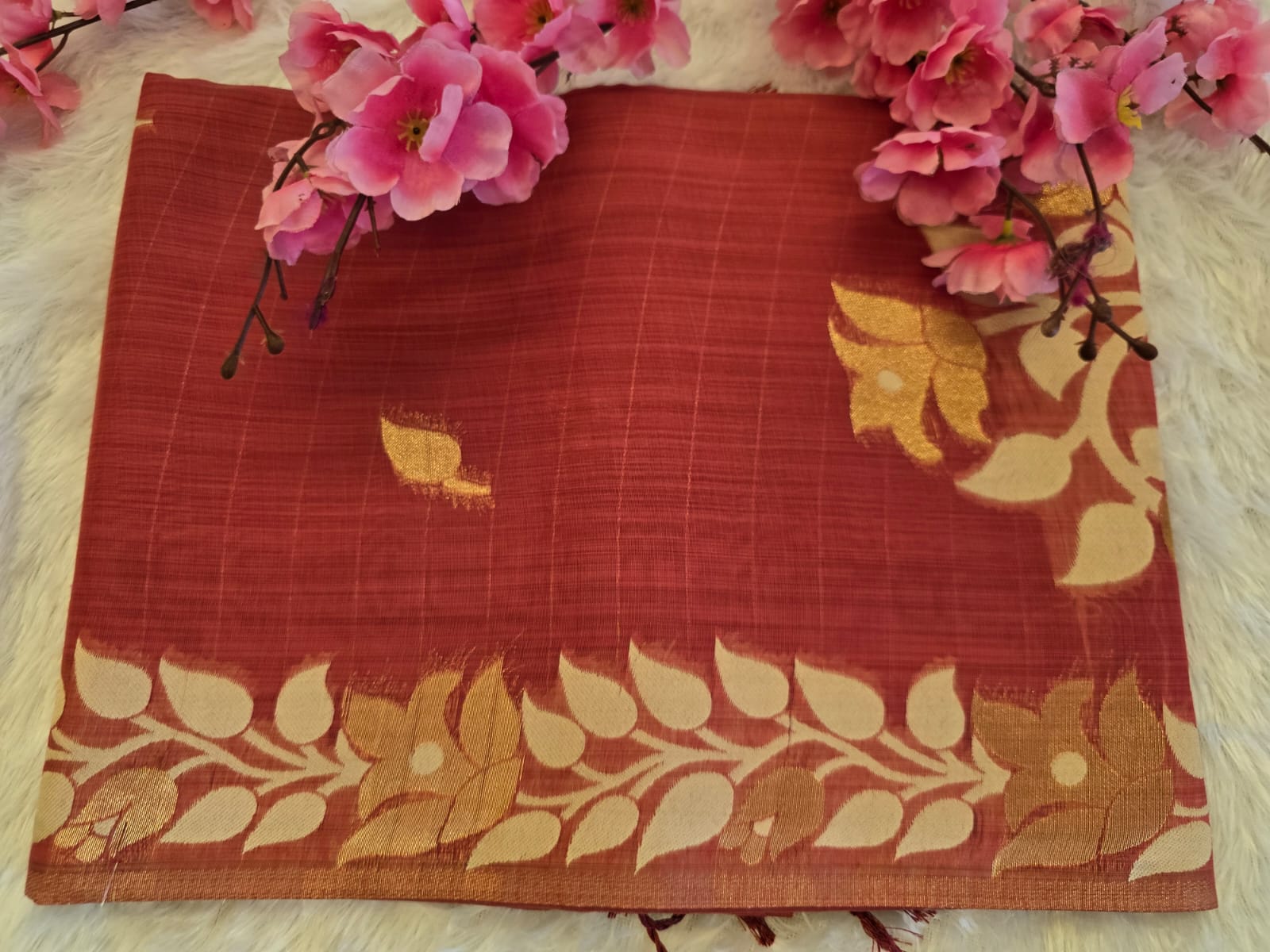 f9cc044f-e7d0-4a14-8f30-a300491f3a57 Soft Shinny Fabric Saree 1 - Image 1